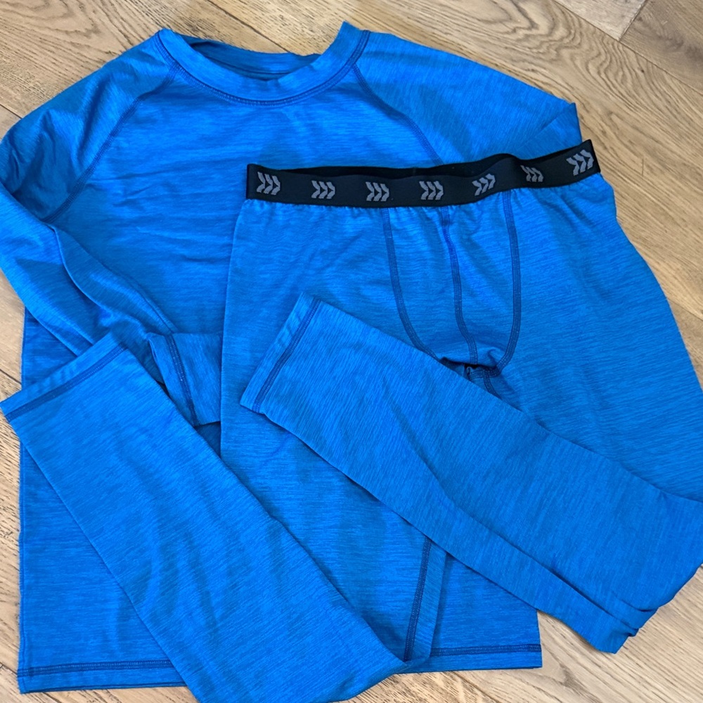Blue Kids All In Motion Long John Set (like new)
